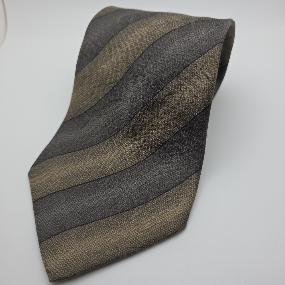 Enrico Coveri Multicolor Repp Neck Tie 100% Silk‎ Made In Italy